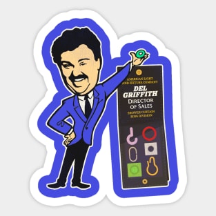 Del Griffith Director of Sales Shower Curtain Ring Division Sticker